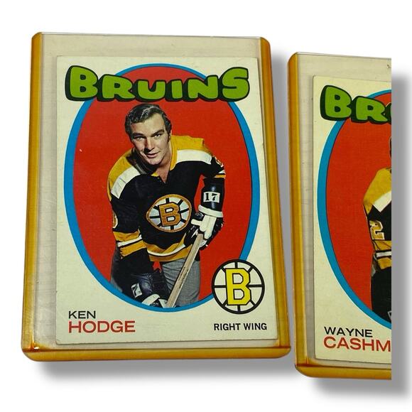 Wayne Cashman & Ken Hodge 1971-72 Topps Toploaded Hockey Card Lot - Picture 2 of 4